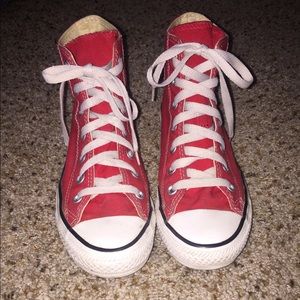 Women’s Red High Top Converse
